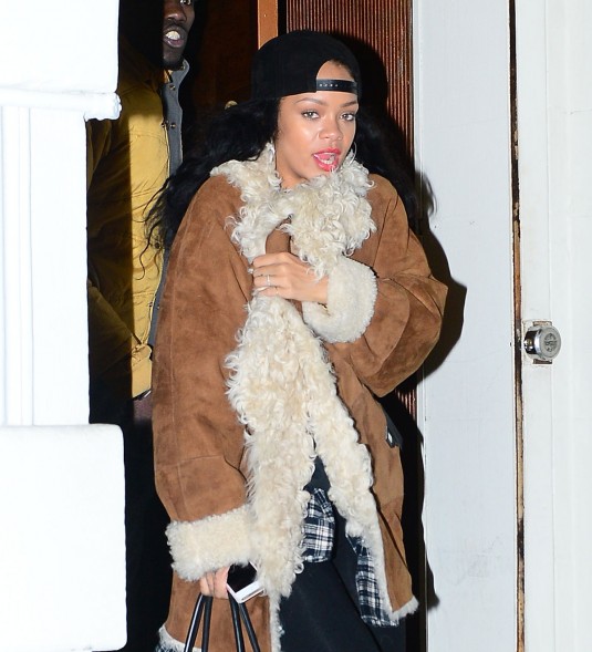 RIHANNA Leaves Nobu Restaurant