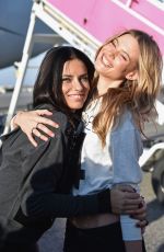 ADRIANA LIMA Departing for the London for 2014 Victoria