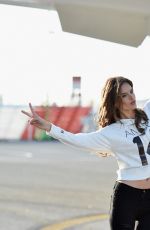 ALESSANDRA AMBROSIO Departing for the London for 2014 Victoria