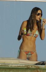 ALESSANDRA AMBROSIO in Bikini at a Beach in Malibu 0811