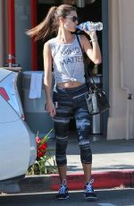 ALESSANDRA AMBROSIO in Leggings Leaves a Gym in Los Angeles 2211