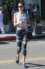ALESSANDRA AMBROSIO in Leggings Leaves a Gym in Los Angeles 2211