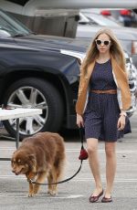 AMANDA SEYFRIE and Her Dog Finn Out and About in Los Angeles 3010