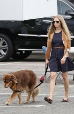AMANDA SEYFRIE and Her Dog Finn Out and About in Los Angeles 3010