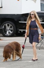 AMANDA SEYFRIE and Her Dog Finn Out and About in Los Angeles 3010