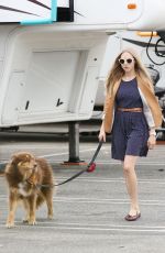 AMANDA SEYFRIE and Her Dog Finn Out and About in Los Angeles 3010