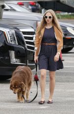 AMANDA SEYFRIE and Her Dog Finn Out and About in Los Angeles 3010