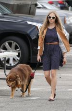 AMANDA SEYFRIE and Her Dog Finn Out and About in Los Angeles 3010