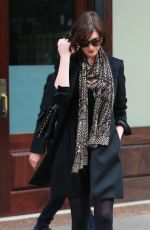 ANNE HATHAWAY and Adam Shulman Leaves Their Hotel in New York