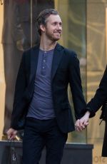 ANNE HATHAWAY and Adam Shulman Leaves Their Hotel in New York