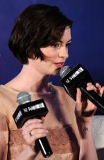 ANNE HATHAWAY at Interstellar Press Conference in West Shangai