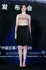ANNE HATHAWAY at Interstellar Press Conference in West Shangai