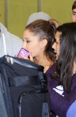 ARIANA GRANDE Arrives at Airport in Madrid