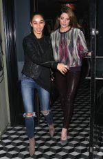 ASHLEY GREENE and CARA SANTANA Out for Dinner at Craig