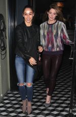 ASHLEY GREENE and CARA SANTANA Out for Dinner at Craig