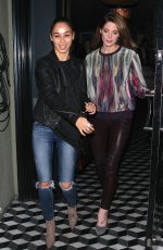 ASHLEY GREENE and CARA SANTANA Out for Dinner at Craig