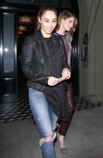 ASHLEY GREENE and CARA SANTANA Out for Dinner at Craig