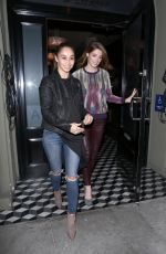 ASHLEY GREENE and CARA SANTANA Out for Dinner at Craig