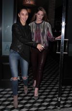 ASHLEY GREENE and CARA SANTANA Out for Dinner at Craig
