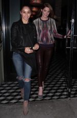 ASHLEY GREENE and CARA SANTANA Out for Dinner at Craig