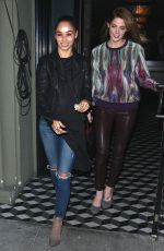 ASHLEY GREENE and CARA SANTANA Out for Dinner at Craig