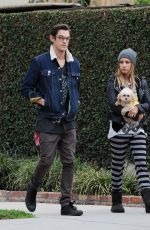 ASHLEY TISDALE and Christopher French Out and About in Los Angeles