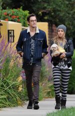 ASHLEY TISDALE and Christopher French Out and About in Los Angeles