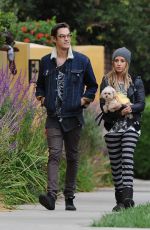 ASHLEY TISDALE and Christopher French Out and About in Los Angeles