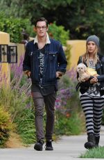 ASHLEY TISDALE and Christopher French Out and About in Los Angeles