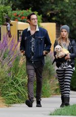 ASHLEY TISDALE and Christopher French Out and About in Los Angeles