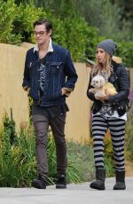 ASHLEY TISDALE and Christopher French Out and About in Los Angeles