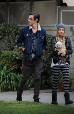 ASHLEY TISDALE and Christopher French Out and About in Los Angeles
