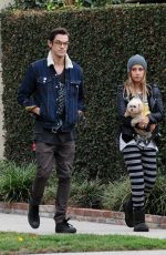 ASHLEY TISDALE and Christopher French Out and About in Los Angeles