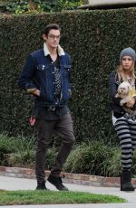 ASHLEY TISDALE and Christopher French Out and About in Los Angeles
