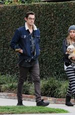 ASHLEY TISDALE and Christopher French Out and About in Los Angeles