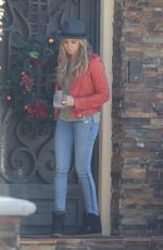 ASHLEY TISDALE in Jeans at Her Home in Toluca Lake 2011