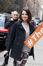 AUBREY PLAZA Arrives at The View in New York