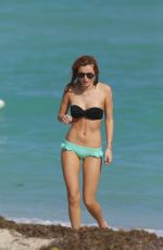 BELLA THORNE in Tiny Bikni on the Beach in Miami