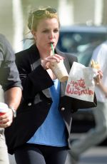 BRITNEY SPEARS Lunch on the Go in Los Angeles