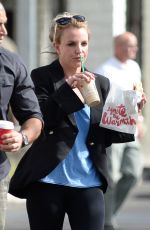 BRITNEY SPEARS Lunch on the Go in Los Angeles