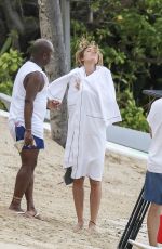 CANDICE SWANEPOEL at VS Photoshoot in the Carribean 0911