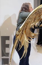 CANDICE SWANEPOEL Fitting for Victoria’s Secret 2014 Fashion Show