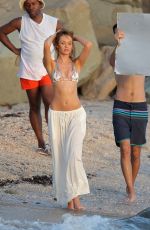 CANDICE SWANEPOEL in Bikini at Photoshoot in Caribbean