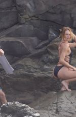 CANDICE SWANEPOEL in Bikini at Photoshoot in Caribbean