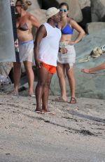 CANDICE SWANEPOEL in Bikini at Photoshoot in Caribbean