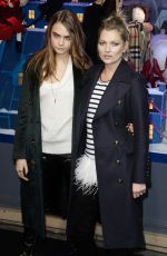 CARA DELEVINGNE and KATE MOSS at Printemps Christmas Decorations Inauguration in Paris