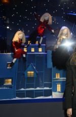 CARA DELEVINGNE and KATE MOSS at Printemps Christmas Decorations Inauguration in Paris