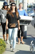 CARA SANTANA Walks Her Dog Out in West Hollywood