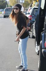 CARA SANTANA Walks Her Dog Out in West Hollywood
