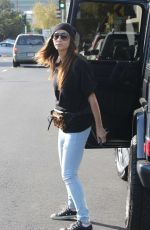 CARA SANTANA Walks Her Dog Out in West Hollywood